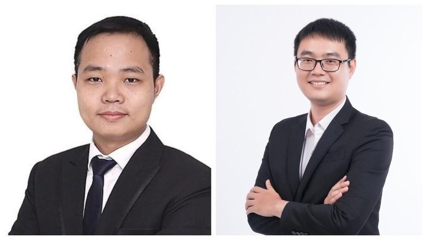 Từ trái qua: ông Bùi Văn Huy, ông Trần Trương Mạnh Hiếu.