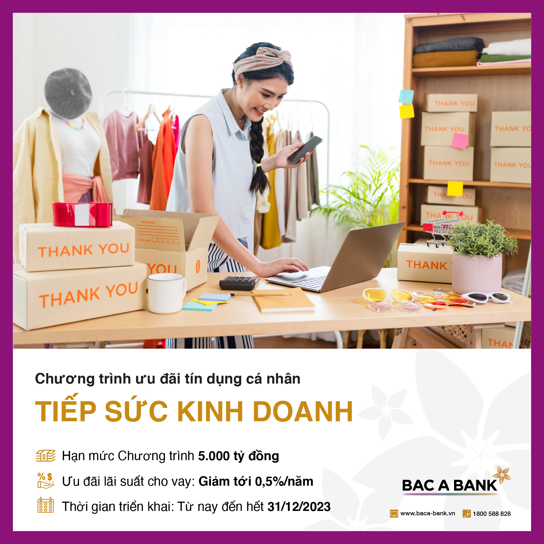 BAC A BANK giảm lãi suất vay, tiếp sức kinh doanh