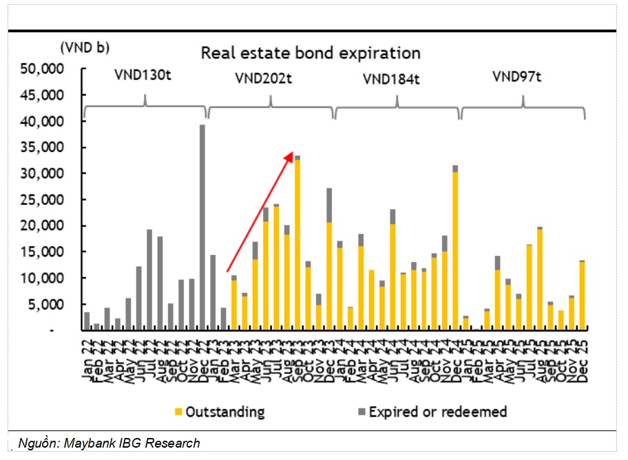 MSVN cho rằng, áp lực gia tăng từ trái phiếu đáo hạn có thể gây ra nhiều vụ vỡ nợ hơn nhưng không công ty nào có thể gây ra nhiều tác động kinh tế như Novaland