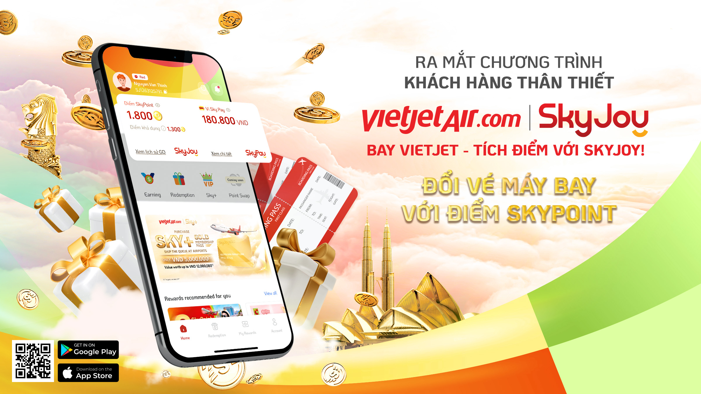 Bay càng nhiều, tích điểm đổi quà thỏa thích với Vietjet SkyJoy