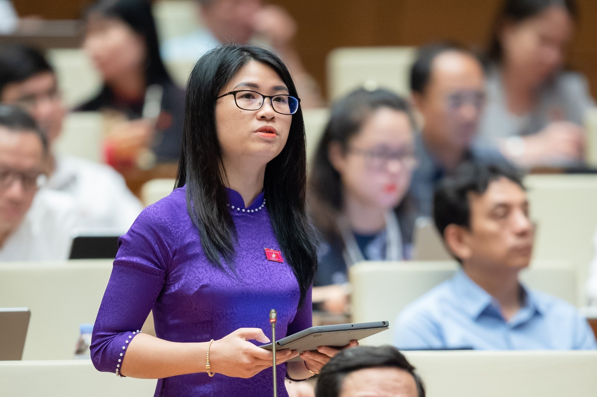 Đại biểu Đinh Thị Ngọc Dung. (Ảnh: quochoi.vn)
