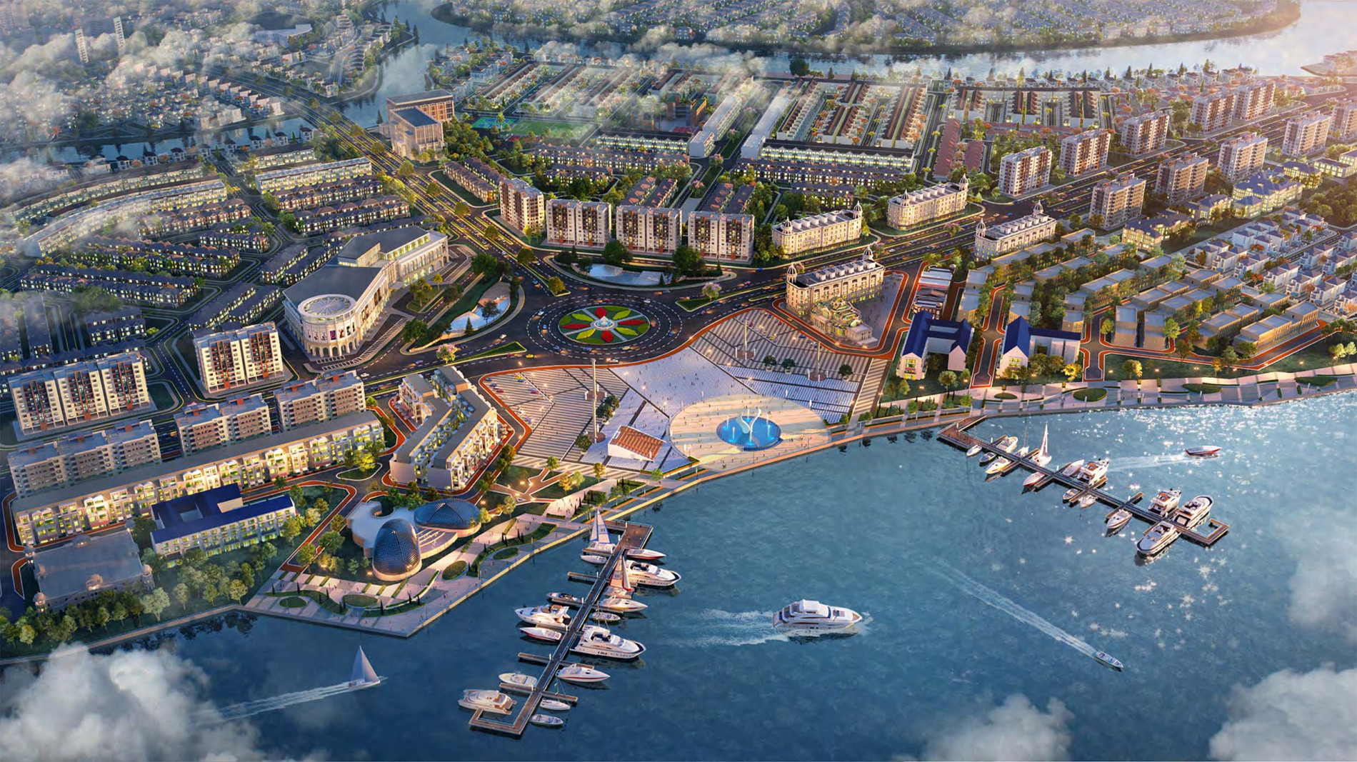 Khu đô thị Aqua City (305 ha) của chủ đầu tư Novaland tại Đồng Nai.