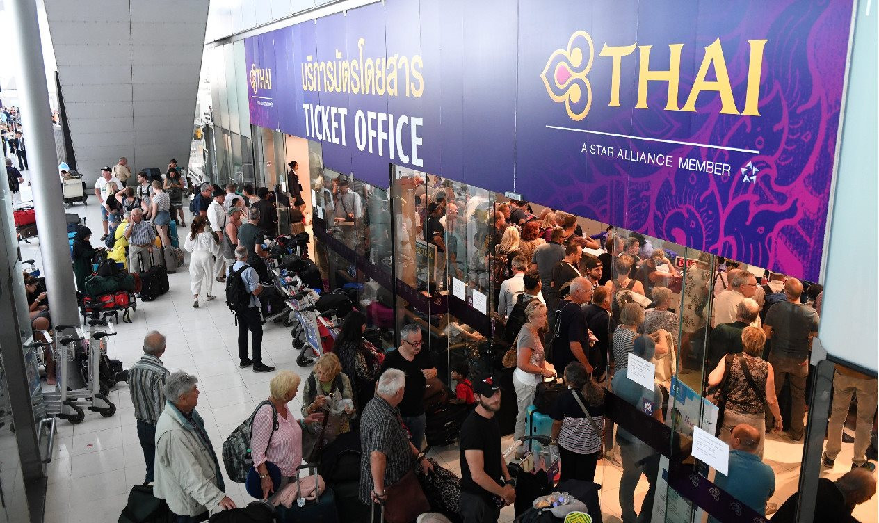 Thai Airways có triển vọng thoát cảnh hủy niêm yết trên sàn chứng khoán. Ảnh: thaienquirer