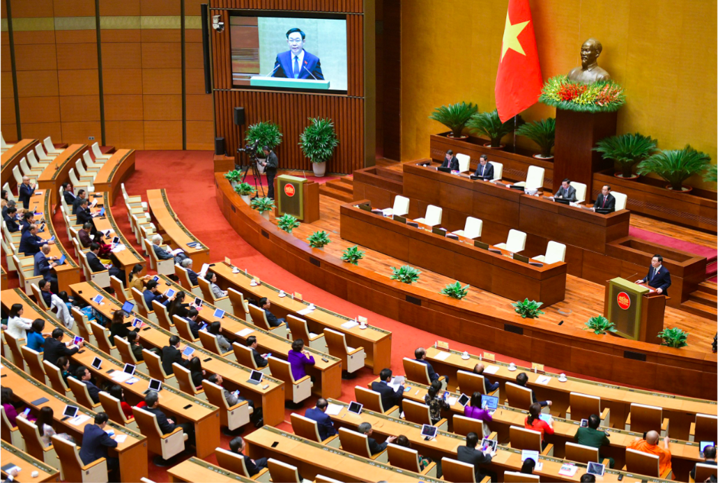 Toàn cảnh phiên bế mạc Kỳ họp bất thường lần thứ 5.