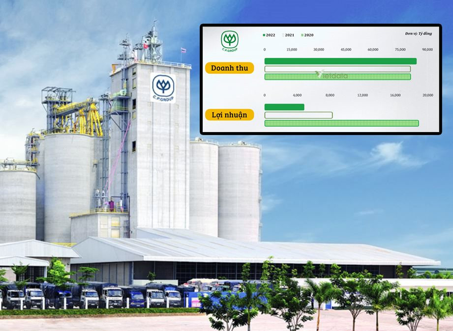 C.P. Việt Nam: doanh thu tăng tiến, lợi nhuận giảm sâu