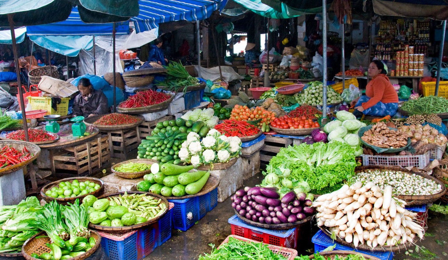 Giá lương thực, thực phẩm "hạ nhiệt" sau Tết Nguyên đán là một trong những nguyên nhân chính khiến CPI tháng 3 giảm (Ảnh minh họa)