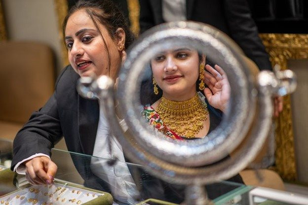 Giá vàng tháng 3/2024 cao kỷ lục (Ảnh: Pradeep Gaur/Báo Zuma)