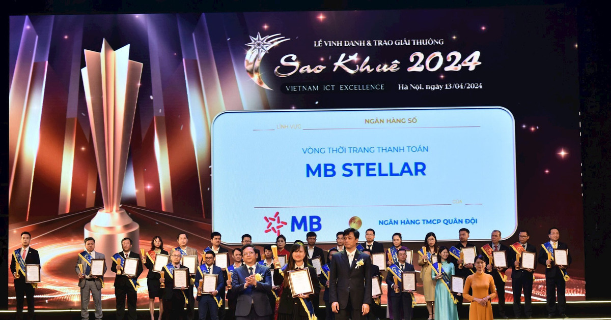 MB được vinh danh tại giải thưởng Sao Khuê 2024