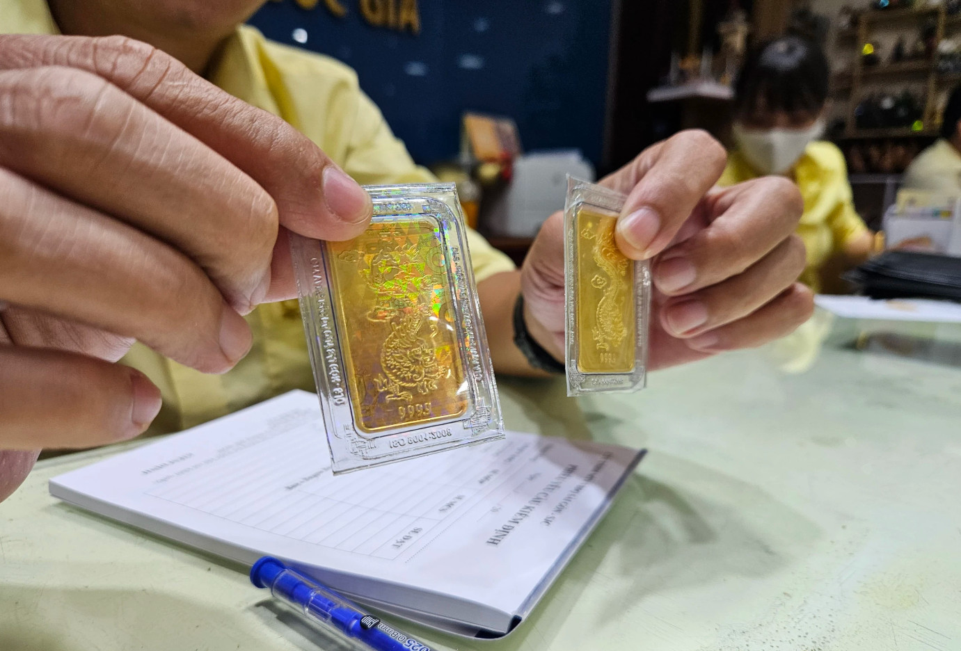 Phiên đấu thầu vàng đầu tiên sau 11 năm diễn ra vào sáng nay (23/4). Ảnh minh họa.