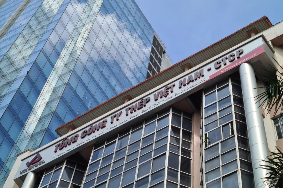 Trự sở Tổng công ty Thép VN -CTCP (VNSTEEL) tại 91 Láng Hạ, Đống Đa, Hà Nội.