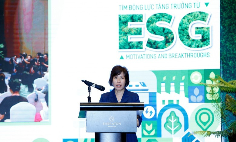 Bà Nguyễn Thị Bích Ngọc, Thứ trưởng Bộ Kế hoạch và Đầu tư nhấn mạnh, ESG là cuộc chơi bắt buộc với các doanh nghiệp nếu muốn đi dài hơi