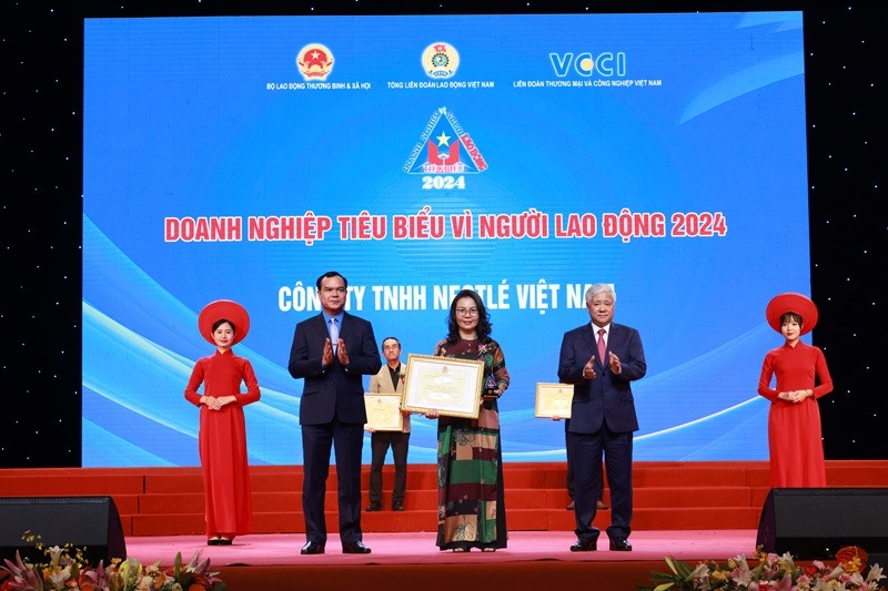Nestlé Việt Nam được vinh danh “Doanh nghiệp tiêu biểu vì Người lao động”