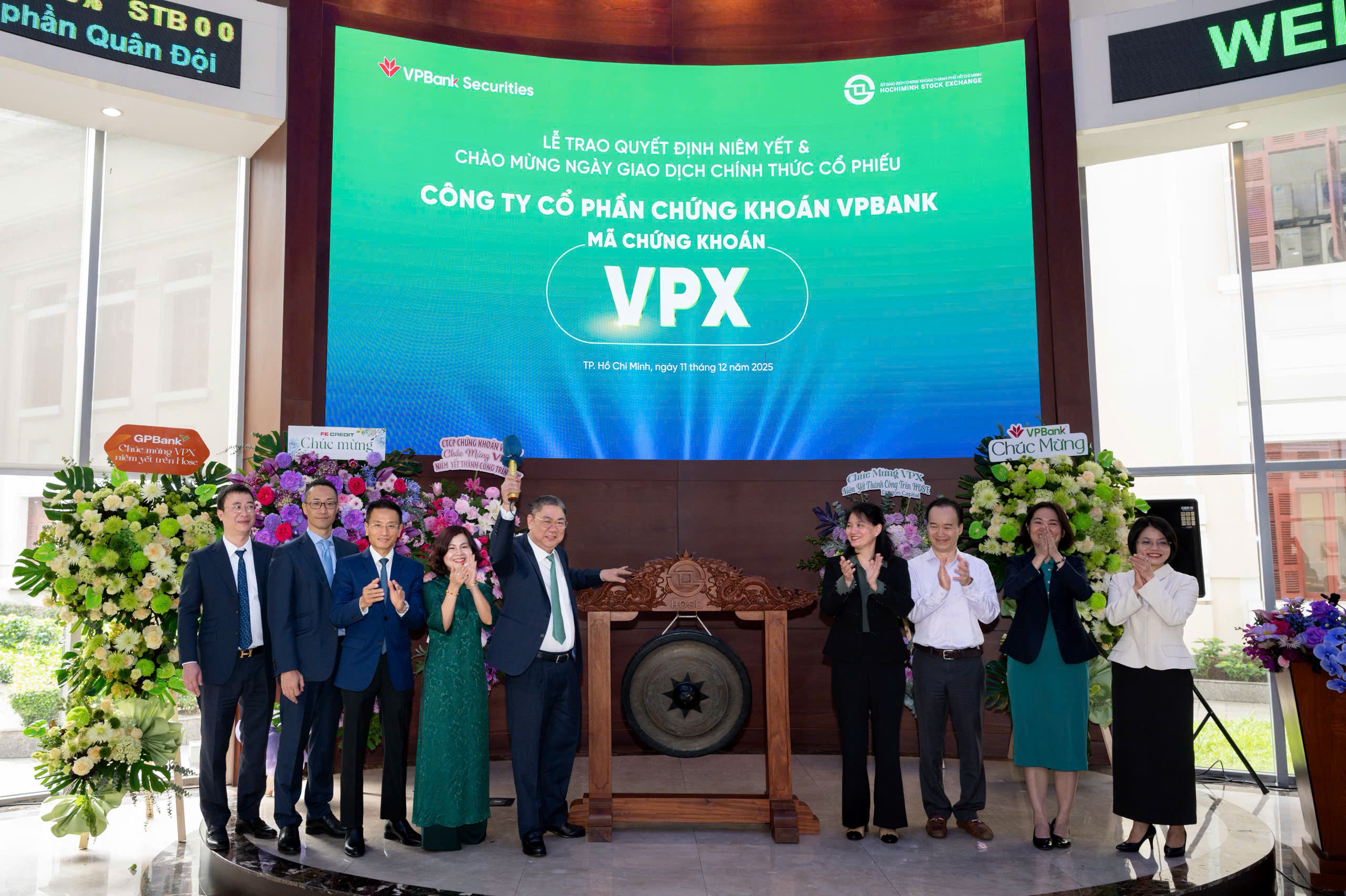Cổ phiếu VPX giảm 10% phiên đầu tiên lên sàn