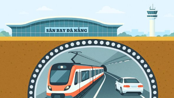 Đường hầm 10.000 tỷ có tàu điện ngầm qua sân bay Đà Nẵng: Ai đứng sau?