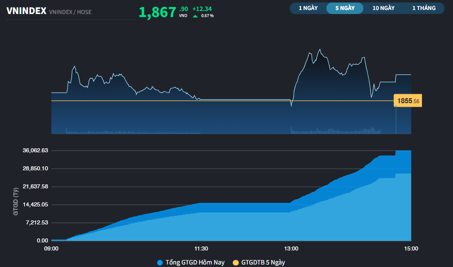 Thị trường phân hóa mạnh, cổ phiếu Bất động sản đi ngược chỉ số