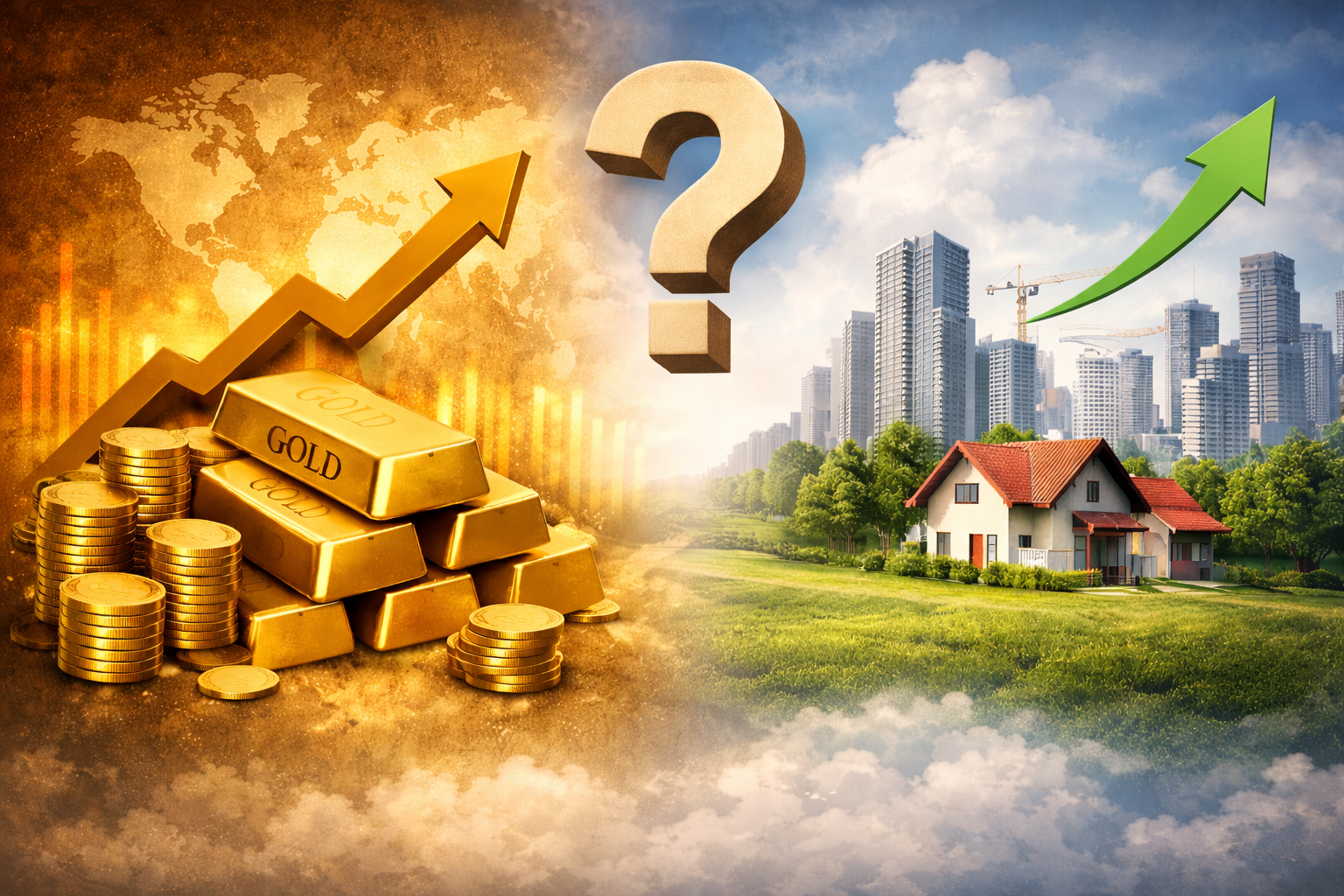 Có nên “chốt lời” vàng để đầu tư bất động sản?