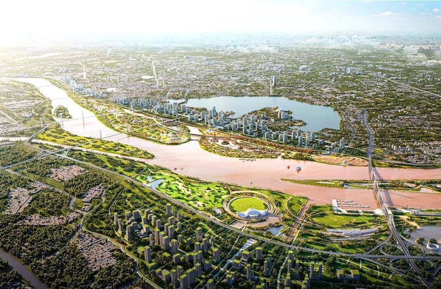 Đại Quang Minh - THACO - Hòa Phát dự kiến thu hồi gần 8.000ha đất, chi 290.000 tỷ đồng để GPMB làm siêu dự án “kỳ tích sông Hồng” 27 tỷ USD