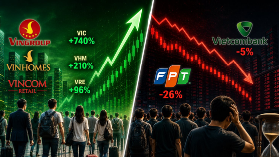 Hàng chục nghìn người rời đi khi cổ phiếu họ Vingroup tăng bằng lần, trong khi thêm 69.000 người mòn mỏi chờ cổ phiếu FPT 