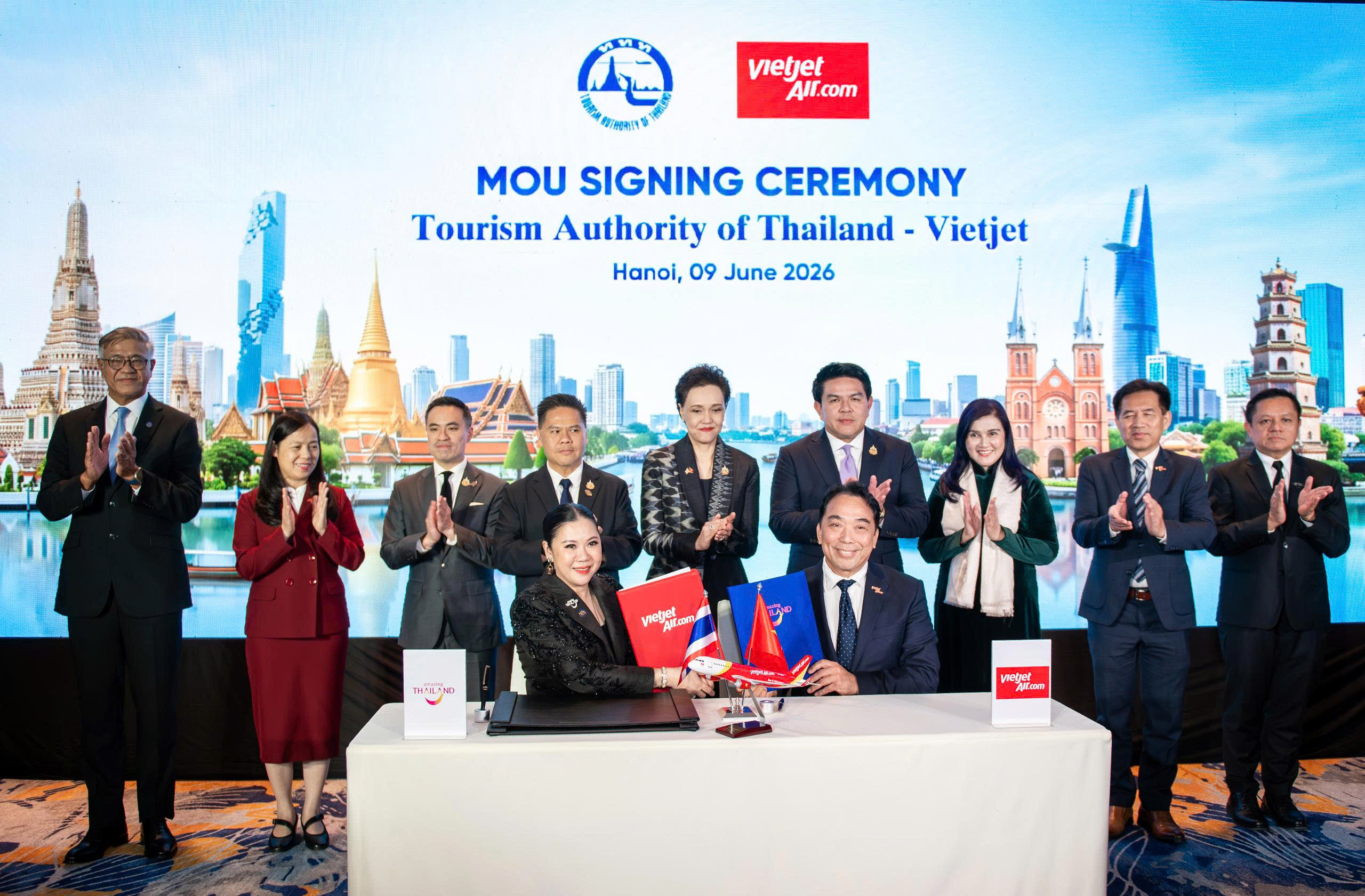 Vietjet và Tổng cục Du lịch Thái Lan hợp tác quảng bá hàng không, du lịch đến du khách toàn cầu