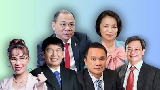 Tài sản vợ chồng tỷ phú Phạm Nhật Vượng chiếm gần 3/4 Top 20 người giàu nhất sàn chứng khoán Việt Nam