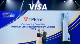 TPBank dẫn đầu tăng trưởng doanh số giao dịch thẻ Visa năm 2023