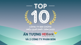 Top 10 công ty đại chúng hiệu quả nhất năm 2023: Ấn tượng HDBank