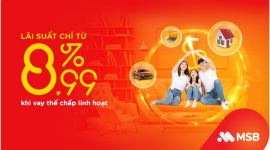 MSB tiếp tục giảm lãi suất cho khách hàng vay thế chấp trung, dài hạn