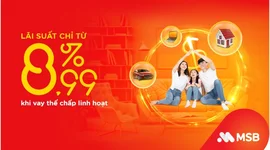 MSB tiếp tục giảm lãi suất cho khách hàng vay thế chấp trung, dài hạn