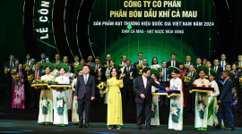 Phân bón Cà Mau nhận giải thưởng Thương hiệu Quốc gia lần thứ 6