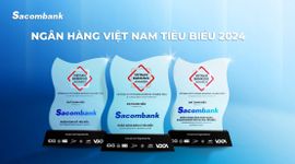 Sacombank 7 năm liên tiếp được vinh danh tại Giải thưởng Ngân hàng Việt Nam tiêu biểu