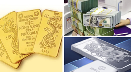 Vàng đứng giá sau cú tăng sốc, bạc nhích nhẹ, USD tiếp tục giảm