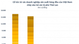 Các tỷ phú Thái Lan “bỏ túi” hơn 35.000 tỷ đồng cổ tức từ Vinamilk, Sabeco, Nhựa Bình Minh...