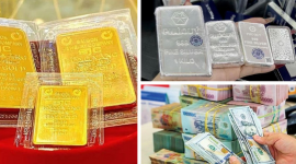 Giá vàng giảm gần 1 triệu đồng/lượng