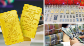 Vàng đứng lại quanh mốc 148,4 triệu đồng/lượng