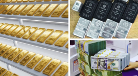 Giá vàng tăng, bạc vượt mốc 66 USD/ounce