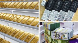 Giá vàng tăng, bạc vượt mốc 66 USD/ounce