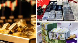 Giá bạc giảm mạnh, vàng đứng yên