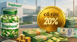 Một công ty ngành dược chốt ngày trả cổ tức tiền mặt 20%