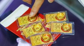 Giá vàng SJC đi xuống sau kỳ nghỉ lễ
