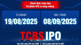 Nhà đầu tư có thể đặt mua IPO TCBS 100% online qua TCInvest từ 19/08