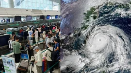 Hong Kong (Trung Quốc): 700 chuyến bay bị hủy, trường học đóng cửa vì bão Ragasa