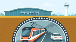 Đường hầm 10.000 tỷ có tàu điện ngầm qua sân bay Đà Nẵng: Ai đứng sau?
