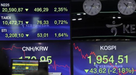 Chứng khoán châu Á hầu hết đi xuống phiên đầu tuần