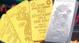 Giá vàng, bạc trong nước điều chỉnh tăng mạnh vào chiều nay