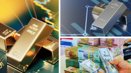 Giá vàng, bạc thế giới tiếp tục tăng, trong nước nhích nhẹ