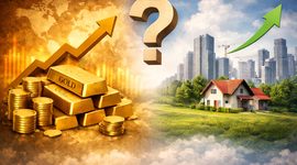 Có nên “chốt lời” vàng để đầu tư bất động sản?