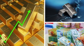 Giá vàng tăng sốc 4,6 triệu đồng, bạc vượt 102 triệu/kg