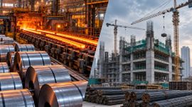 Cùng hưởng lợi từ nhu cầu xây dựng tăng, lợi nhuận doanh nghiệp thép và xây lắp tăng giảm trái chiều