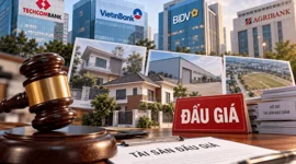 Ngân hàng tăng tốc xử lý nợ, loạt bất động sản trị giá hàng chục tỷ đồng được ra đấu giá