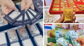 Giá vàng giảm nhẹ, bạc tiếp đà đi lên